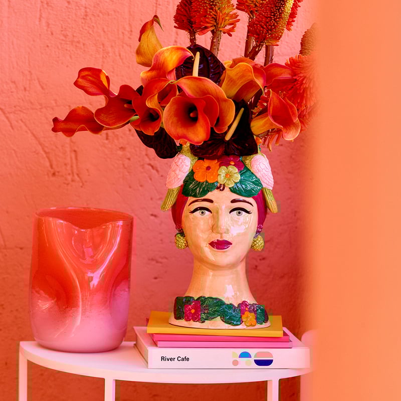 Carmen Multi Floral Fiesta Head Vase