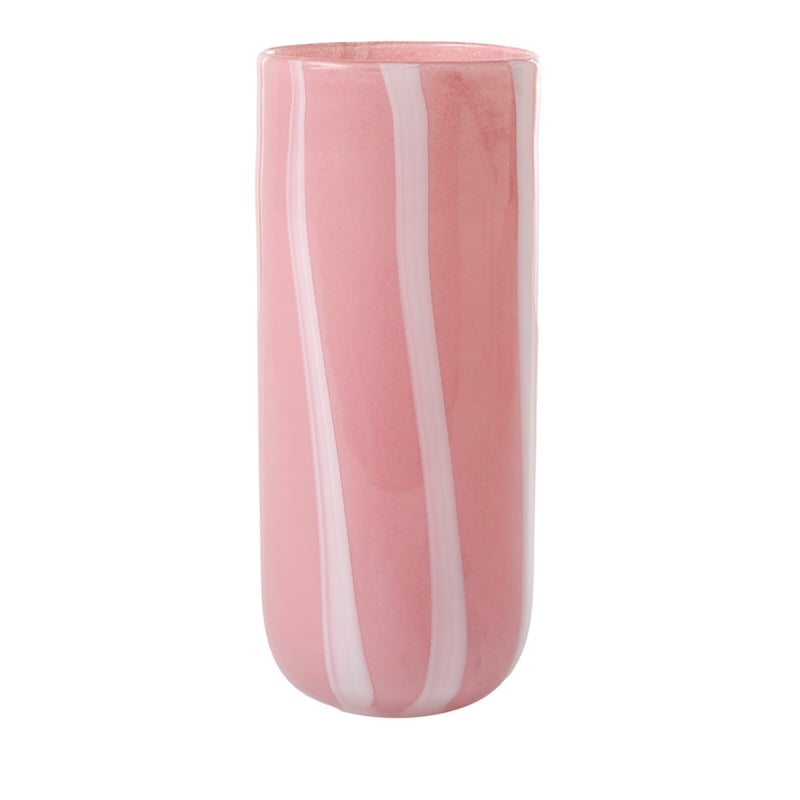 Mira Pink & White Stripe Vase