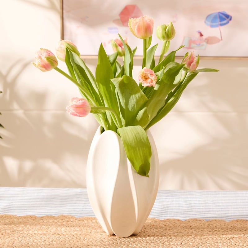 Palm Springs Off White Vase