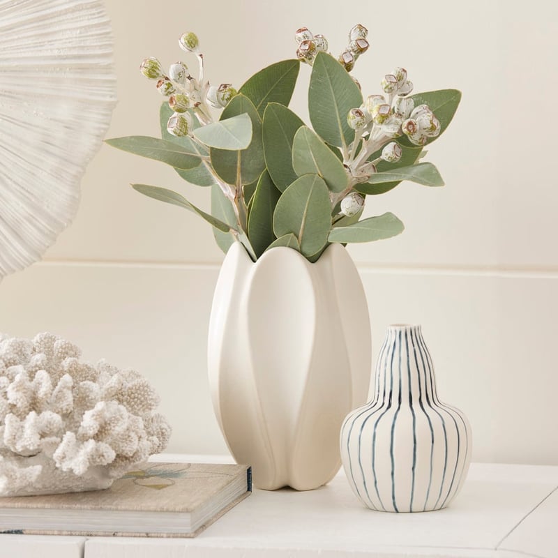 Palm Springs Off White Vase