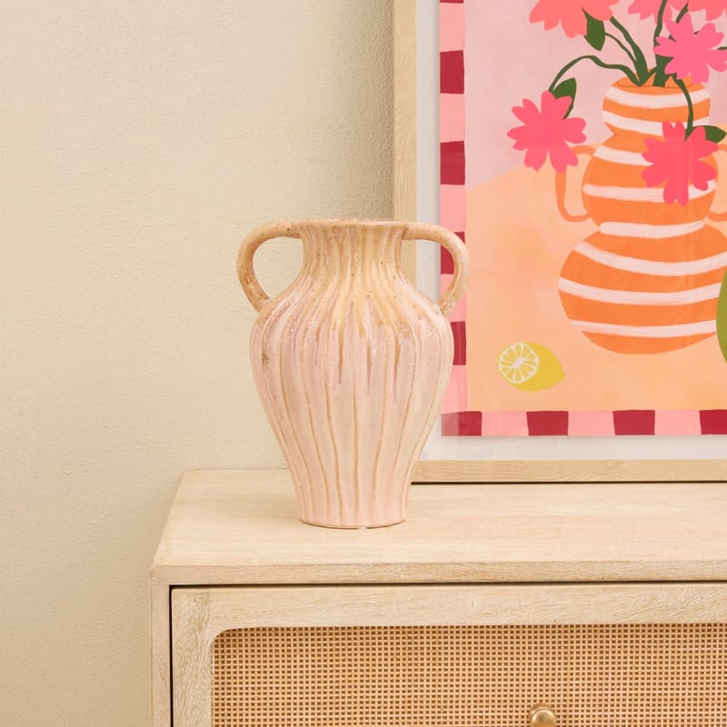 Alegra Pink Short Vase