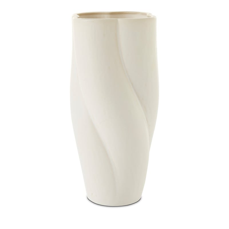 Avola Off White Twist Vase