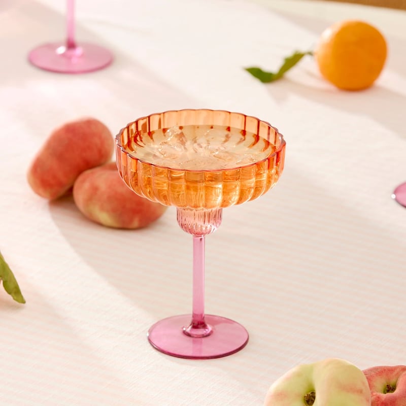 Positano Purple & Orange Cocktail Glass