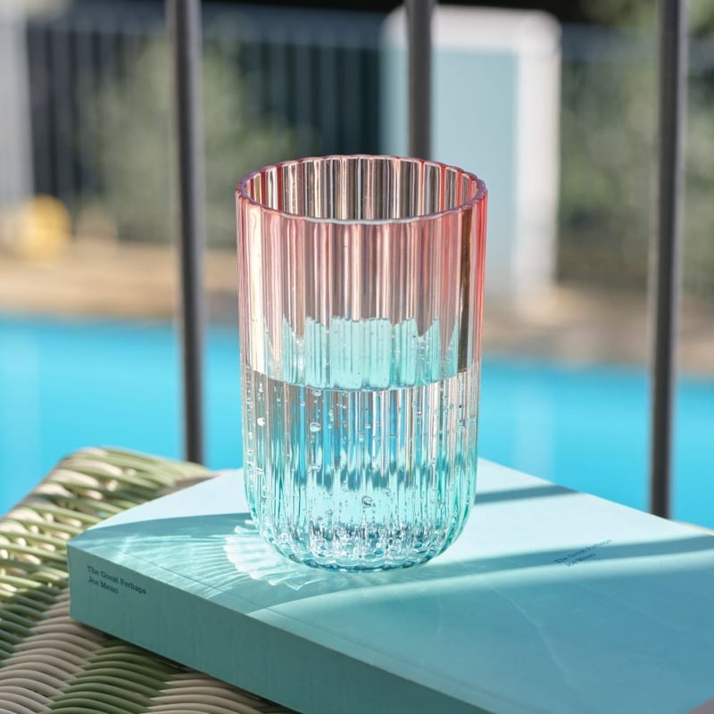 Positano Blue & Pink Tumbler