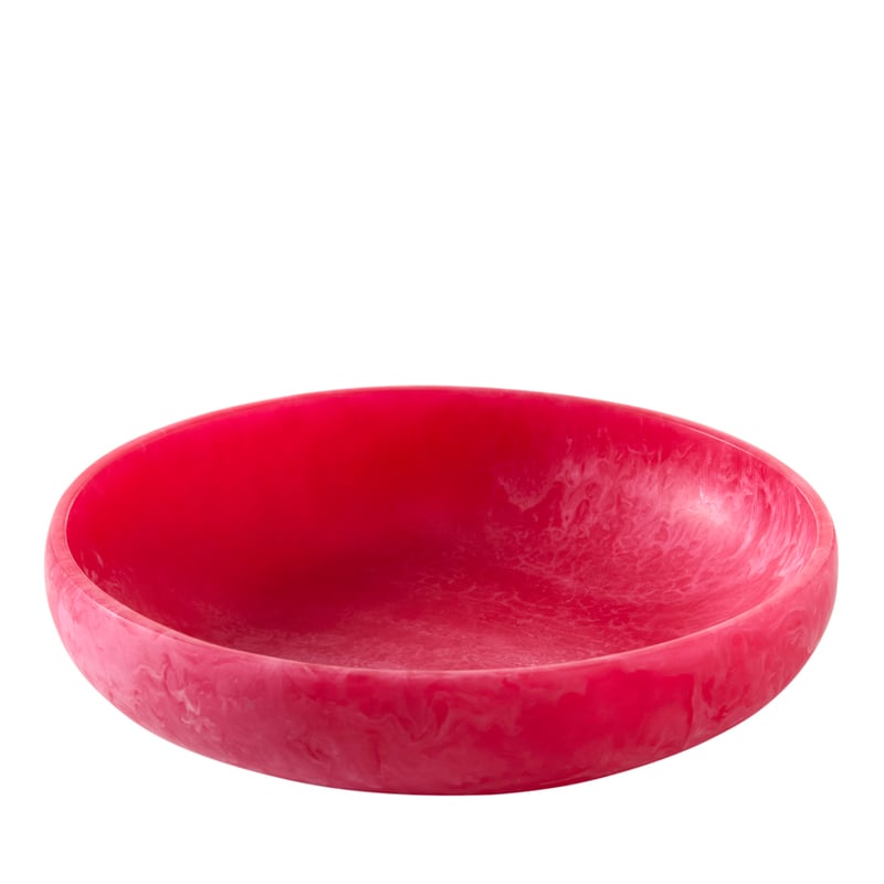 Calypso Matte Raspberry Resin Medium Serving Bowl