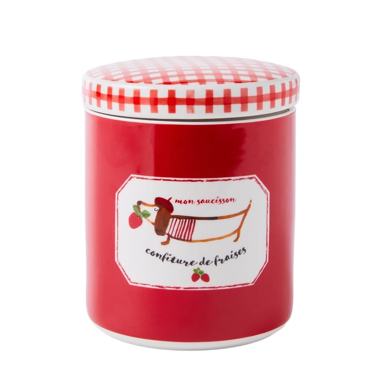 Dachshund Strawberry Jam Canister