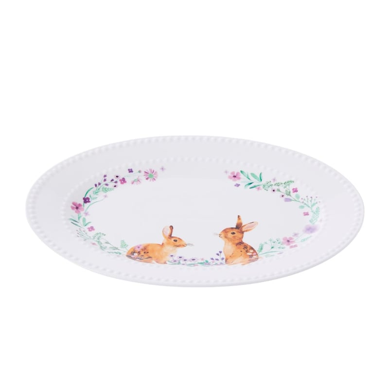 Bunny Green Oval Platter