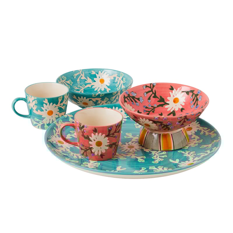 Fiore Teal Mug