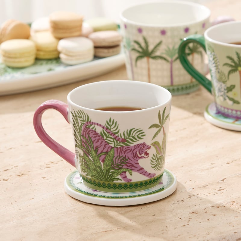 Adira Magenta Tiger Mug