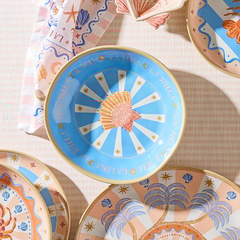 La Sirena Shell Melamine Dinner Bowl