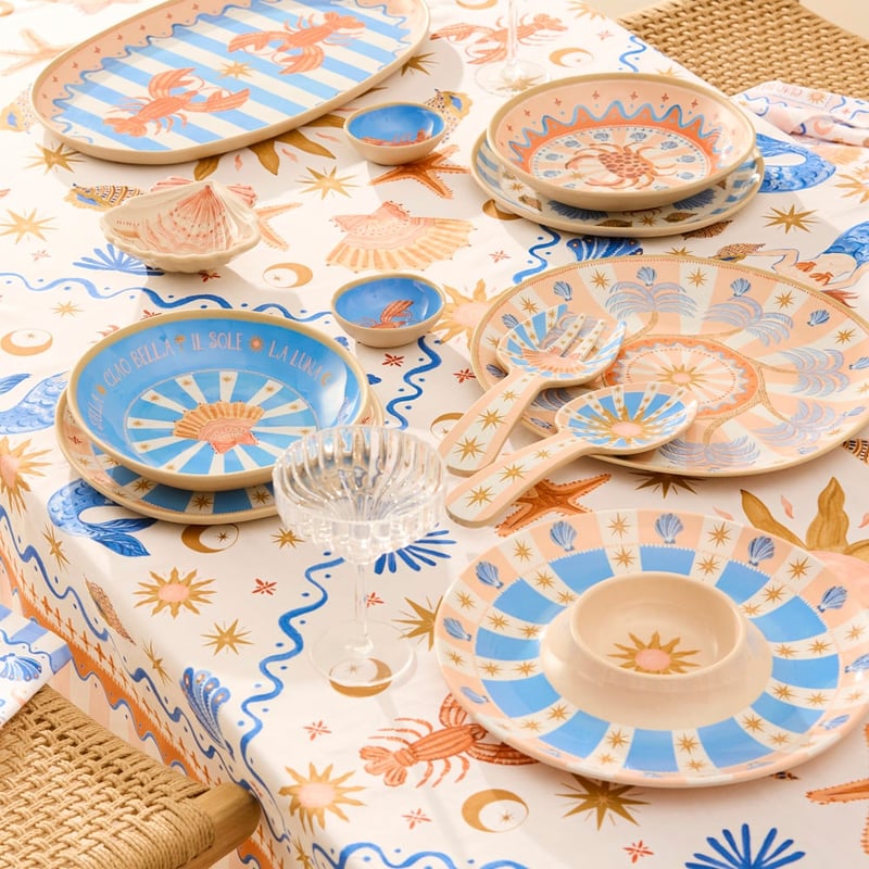 La Sirena Lobster Melamine Oval Tray