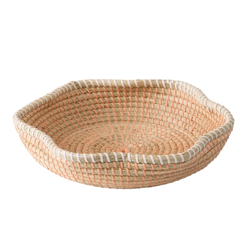 Scallop Sunset Rattan Bowl
