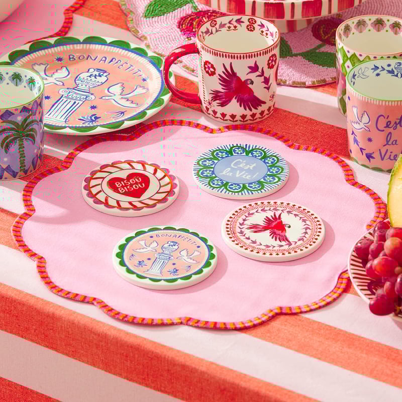 C'est La Vie Multi Coasters Pack of 4