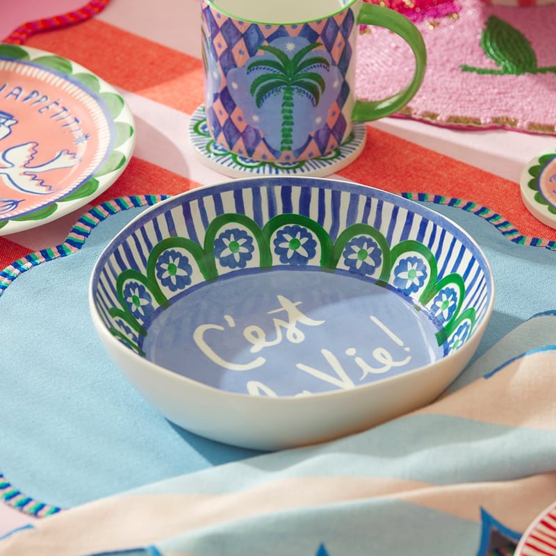 C'est La Vie La Vie Dinner Bowl