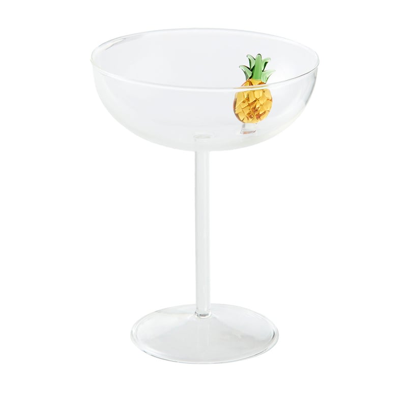 Summer Fruit Pineapple Coupe Glass Gift Pack of 2