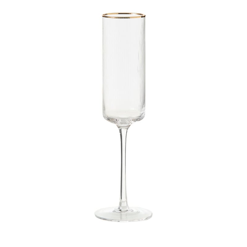 Florence Clear & Gold Flute Pack of 2