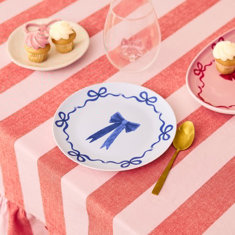 Bella Bow Blue Side Plate