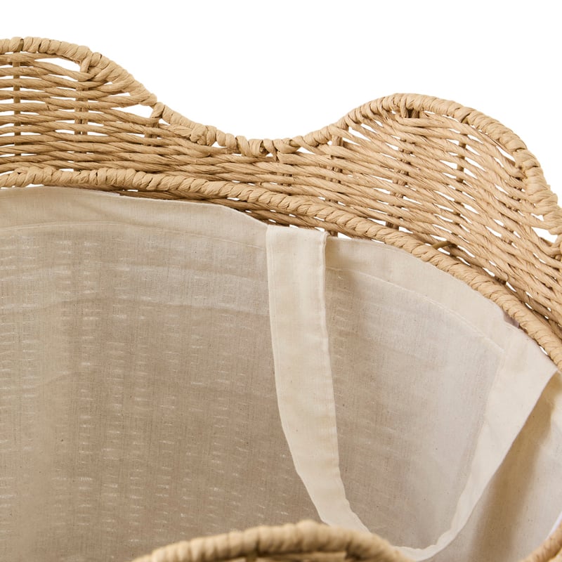 Macey Natural Laundry Storage Basket