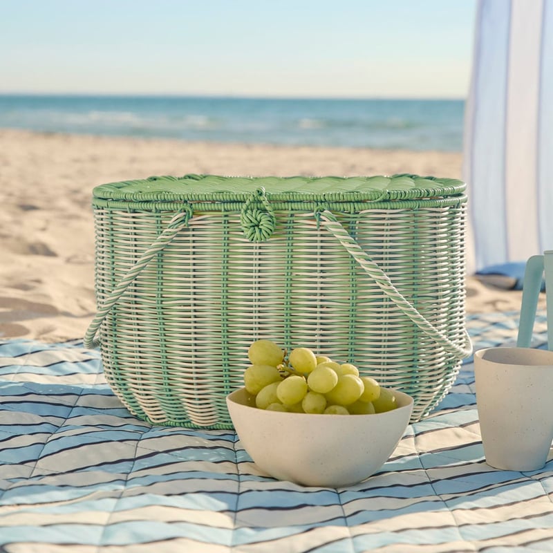 Mexicali Green Picnic Basket