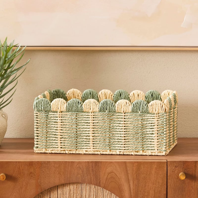 La Fiesta Sage & Natural Storage Baskets