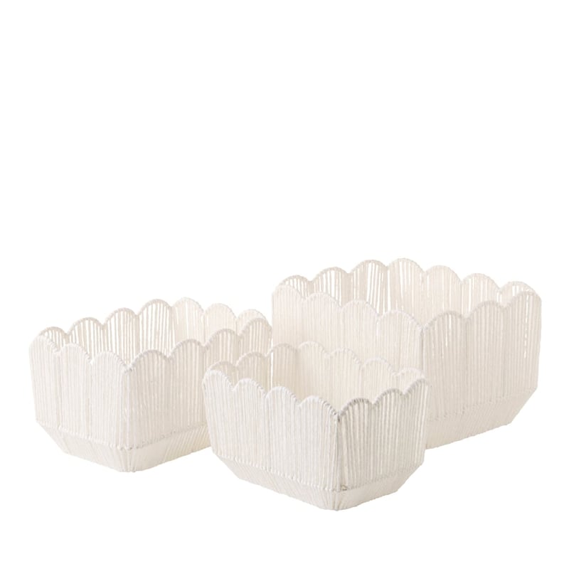 Tulip White Basket