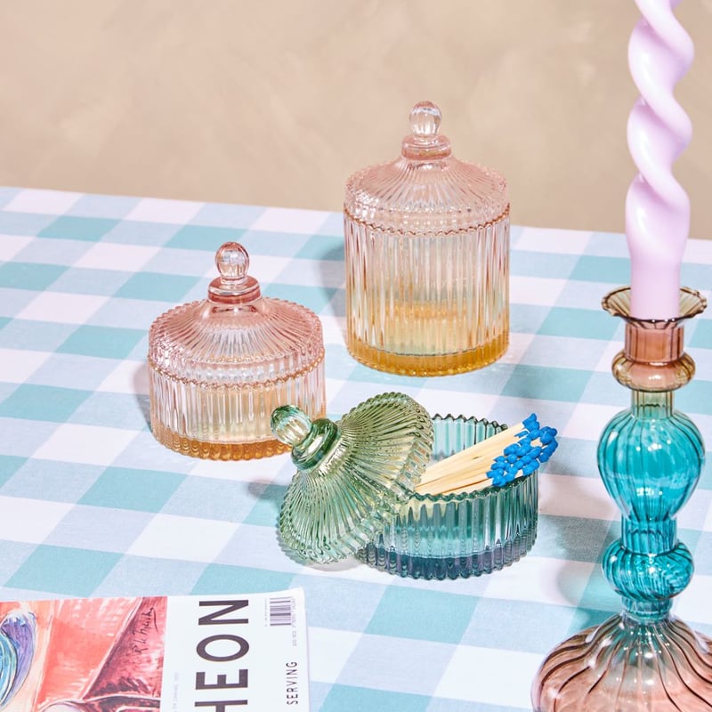 Sadie Aquamarine Gingham Tablecloth