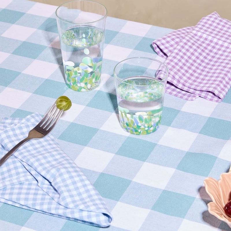 Sadie Aquamarine Gingham Napkins Pack of 2