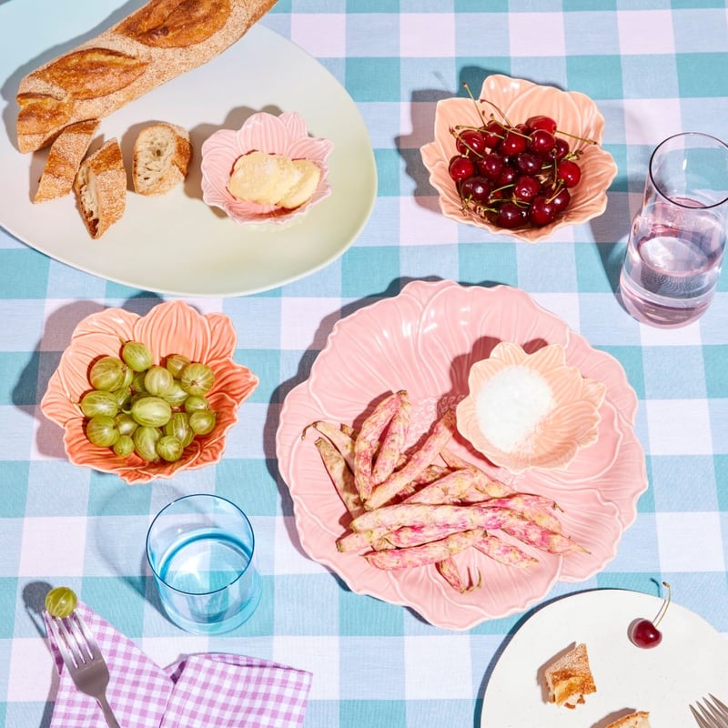 Sadie Aquamarine Gingham Tablecloth