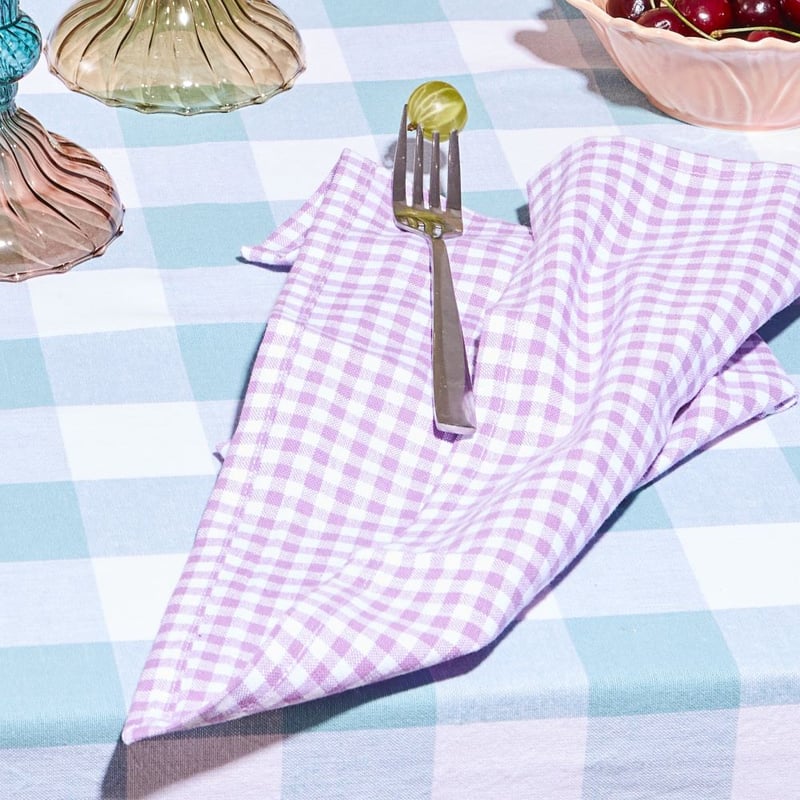 Sadie Boysenberry Gingham Napkins Pack of 2