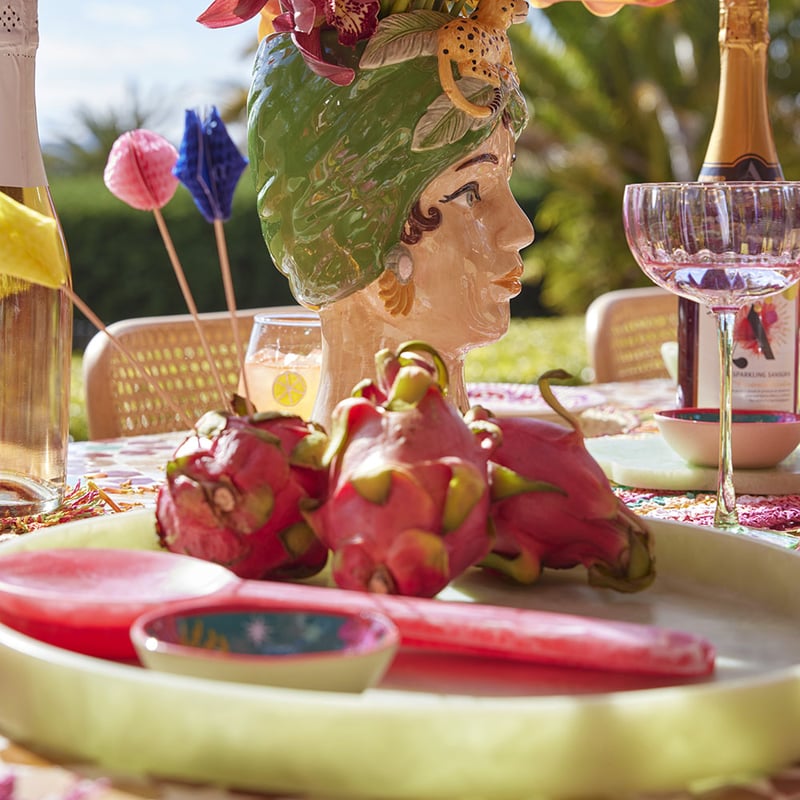 Calypso Matte Green Resin Tray