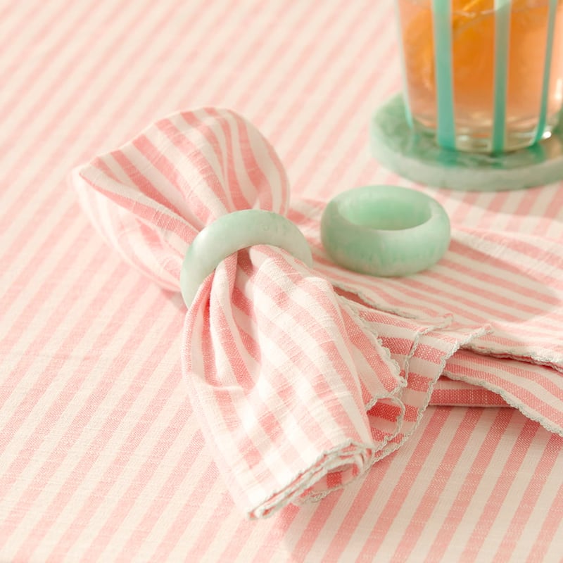 Seville Pink Stripe Napkins Pack of 2