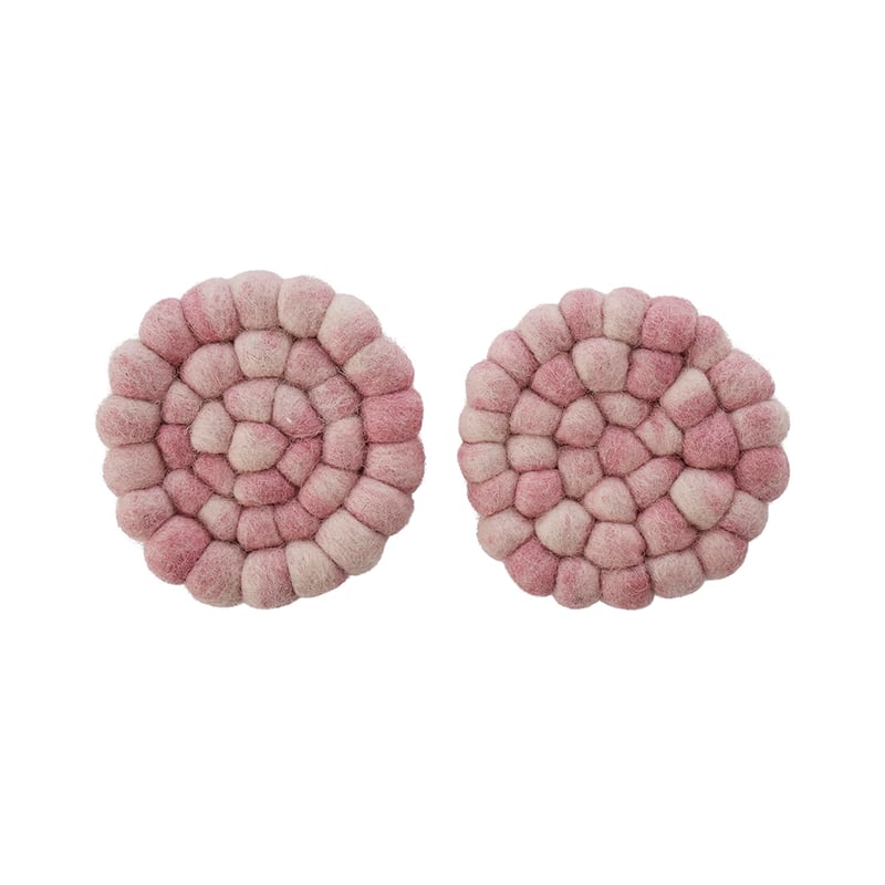New Zealand Wool Berry Space Dyed Coasters Pack of 2