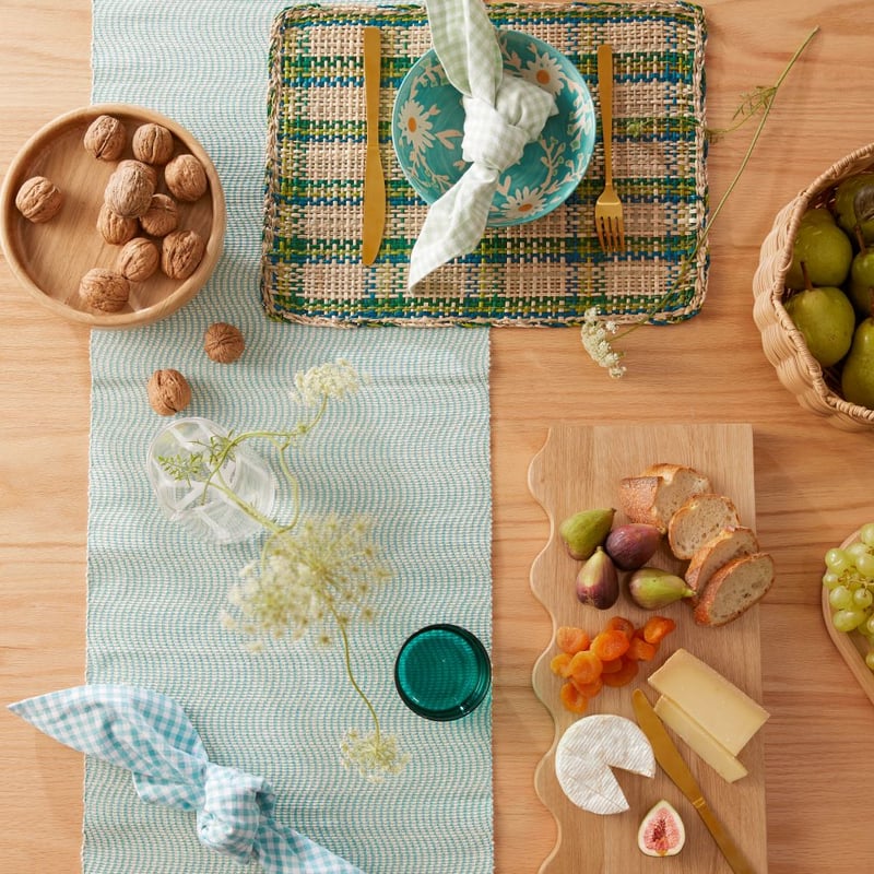 Luna Aquamarine Table Runner