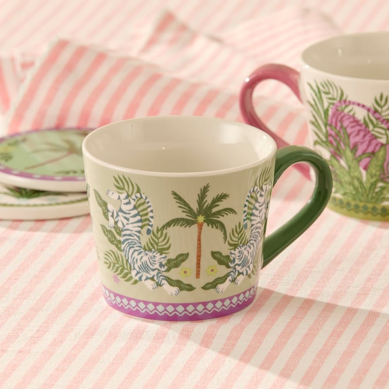 Adira Green Tiger Mug