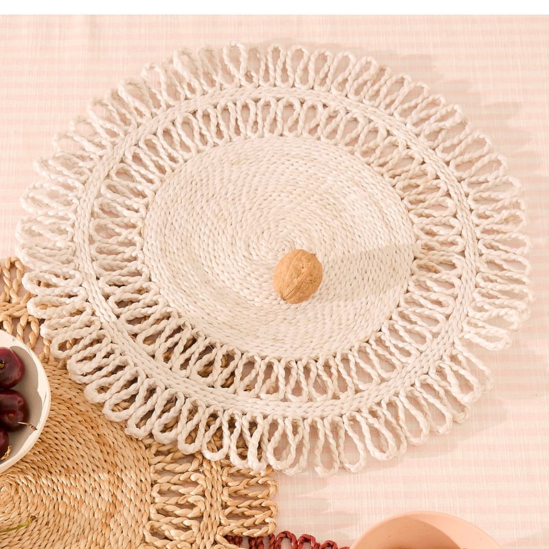 Finley White Jute Placemat Pack of 2