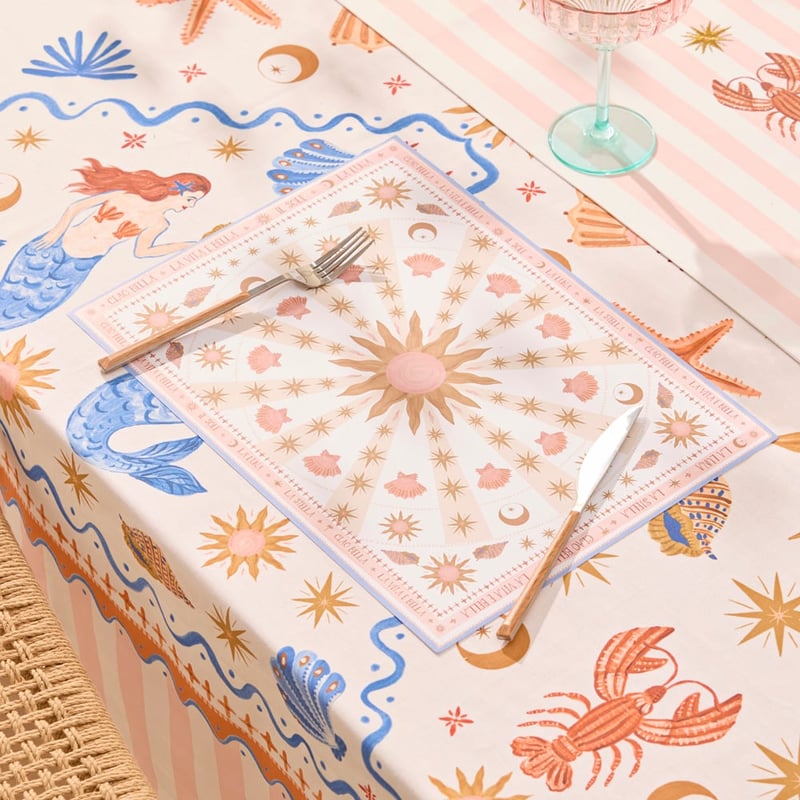 La Sirena Clay Paper Placemat Pack of 50