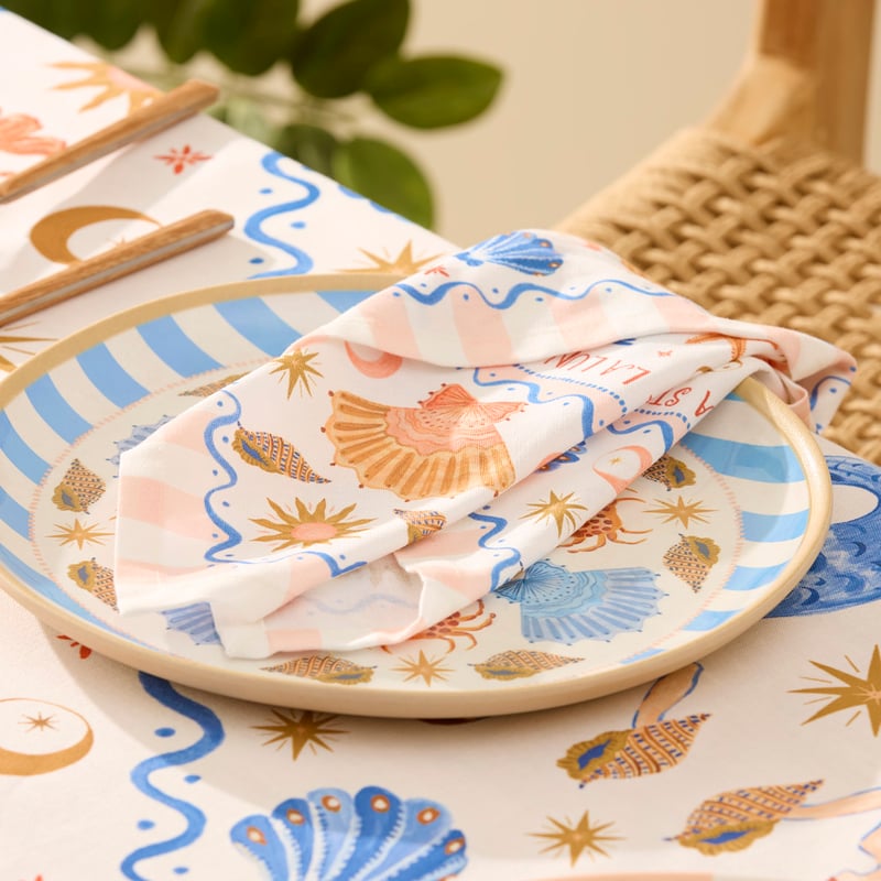 La Sirena Shells Napkins Pack of 2