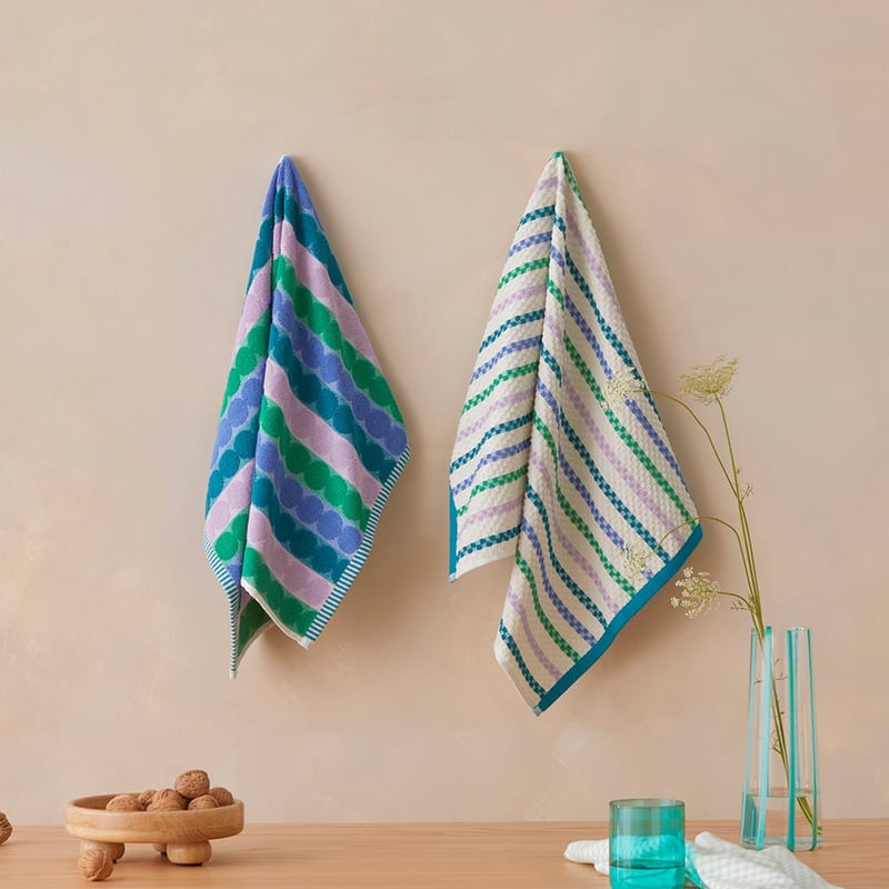 Mimi Jewels Cotton Bamboo Tea Towel Pack of 2