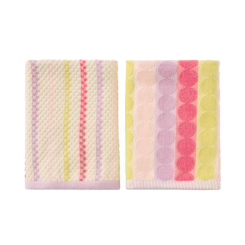 Mimi Pink Brights Cotton Bamboo Tea Towel Pack of 2