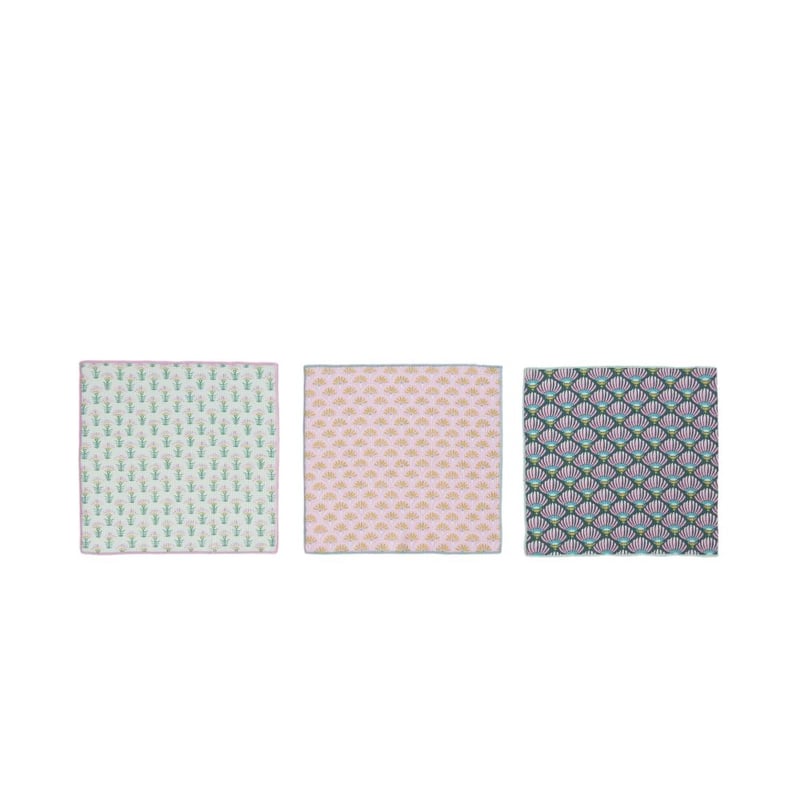 Juniper Boheme Lilac Printed Washcloth Pack of 3