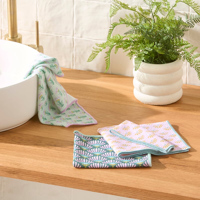 Juniper Boheme Lilac Printed Washcloth Pack of 3