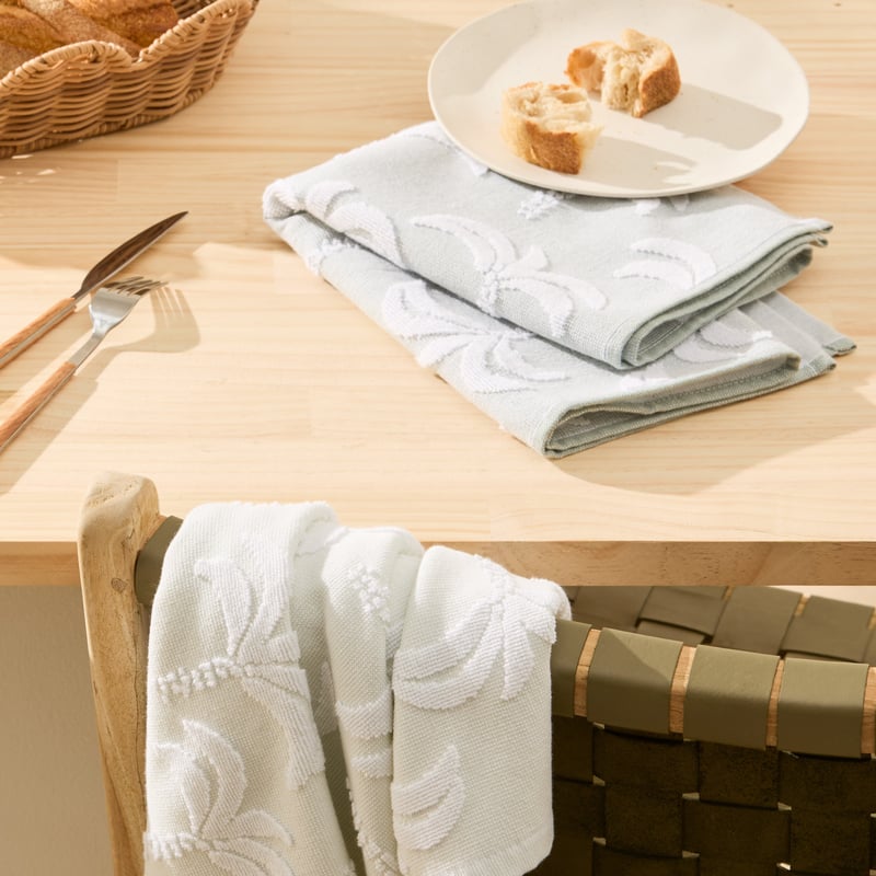 Mallorca Blue & Mint Tea Towel Pack of 2
