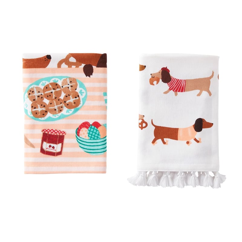 Easter Dachshunds Tea Towels Pack of 2