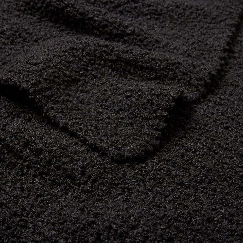 Manhattan Black Boucle Throw