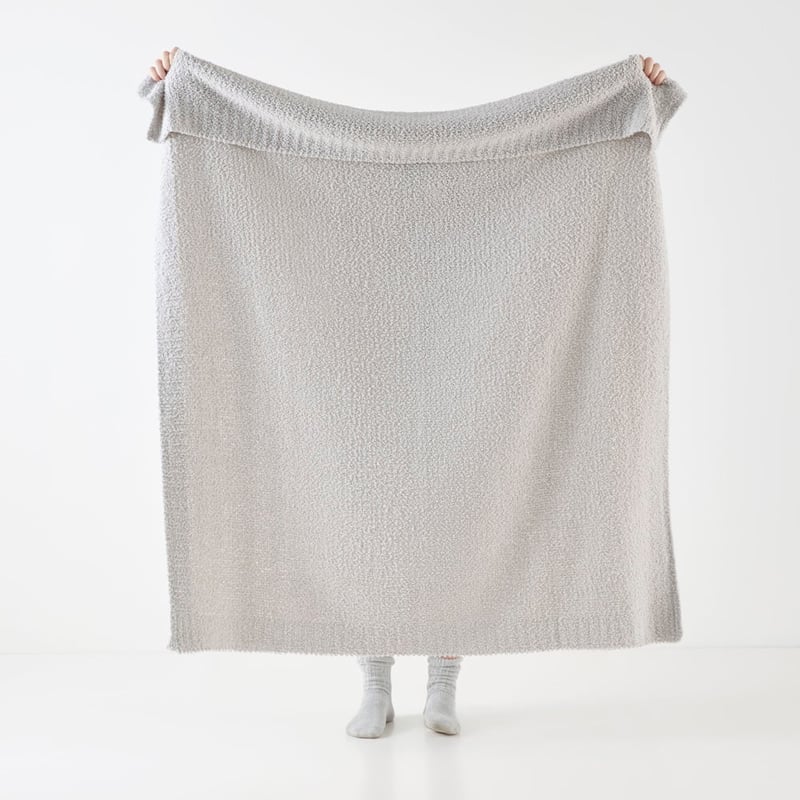Manhattan Light Grey Boucle Throw