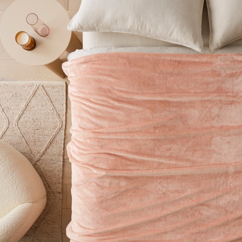 Aspen Dusky Rose Fleece Blanket