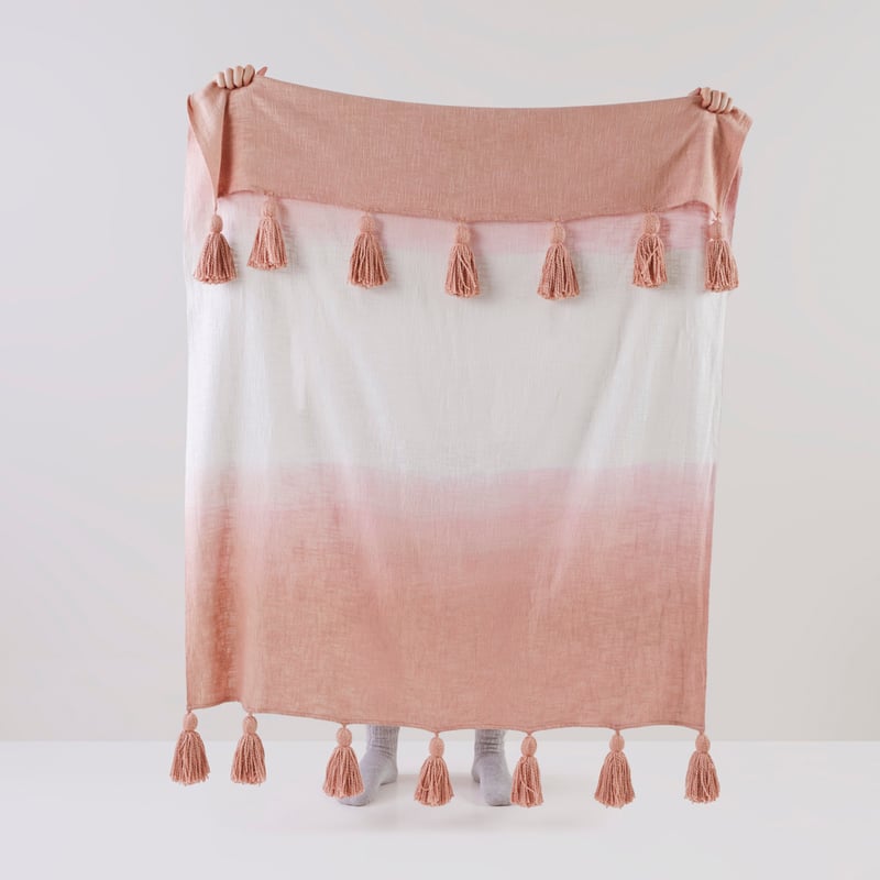 Nova Dusky Rose Dip Dye Throw