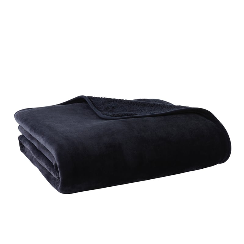 Sherpa Navy Blanket