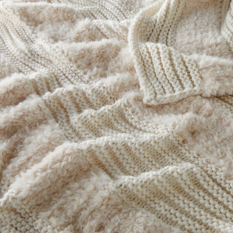 Kirby White Stripe Throw