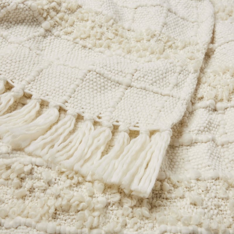 Seoul Natural Check Throw